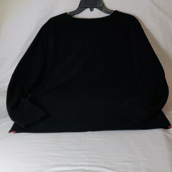 Merona‎ Black Polyester V-Neck Sweatshirt - Picture 5 of 7